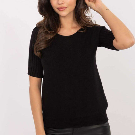 Short Sleeve Lightweight Knit Sweater Model 203802 for Women