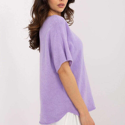 Short Sleeve Sweater Model 209981 Versatile Wardrobe - Très Elite