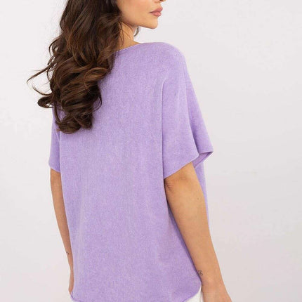 Short Sleeve Sweater Model 209981 Versatile Wardrobe - Très Elite