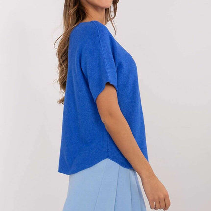 Short Sleeve Sweater Model 209981 Versatile Wardrobe - Très Elite