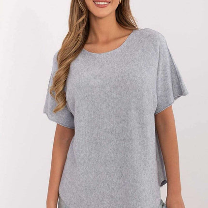 Short Sleeve Sweater Model 209981 Versatile Wardrobe - Très Elite