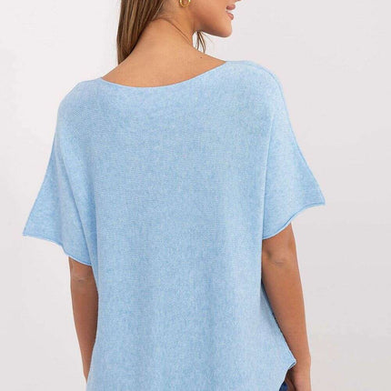 Short Sleeve Sweater Model 209981 Versatile Wardrobe - Très Elite