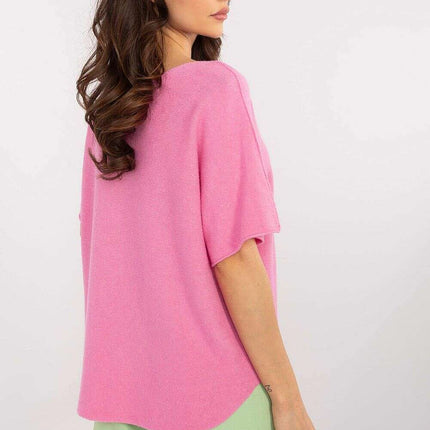 Short Sleeve Sweater Model 209981 Versatile Wardrobe - Très Elite