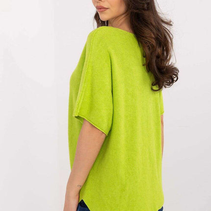 Short Sleeve Sweater Model 209981 Versatile Wardrobe - Très Elite