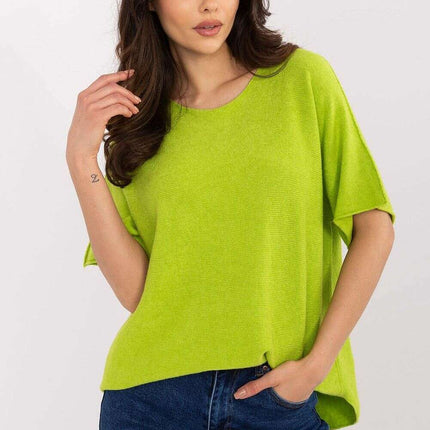 Short Sleeve Sweater Model 209981 Versatile Wardrobe - Très Elite
