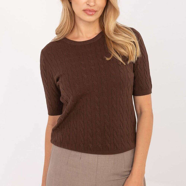 Short sleeve sweater model 216764