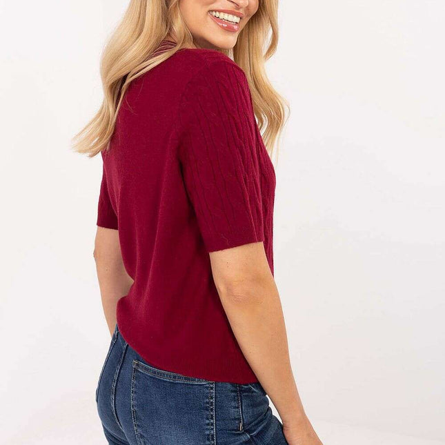 Short sleeve sweater model 216866