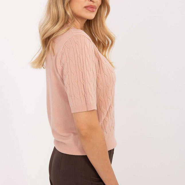 Short sleeve sweater model 216870