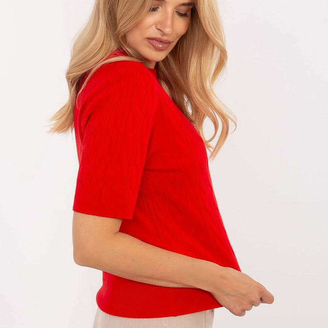 Short sleeve sweater model 216871