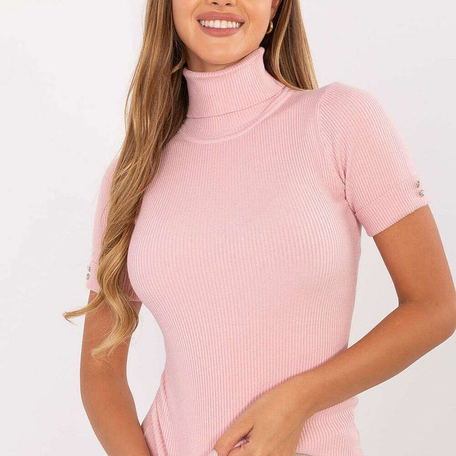 Short sleeve sweater model 217327