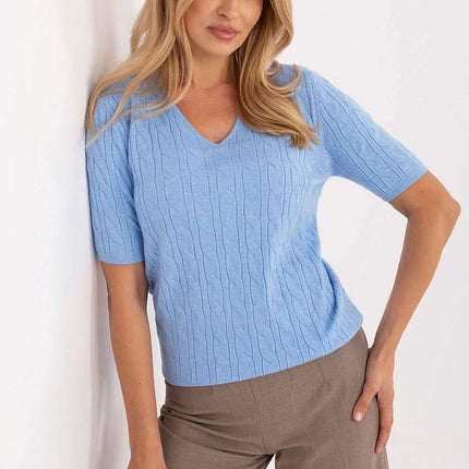 Short sleeve sweater model 217333