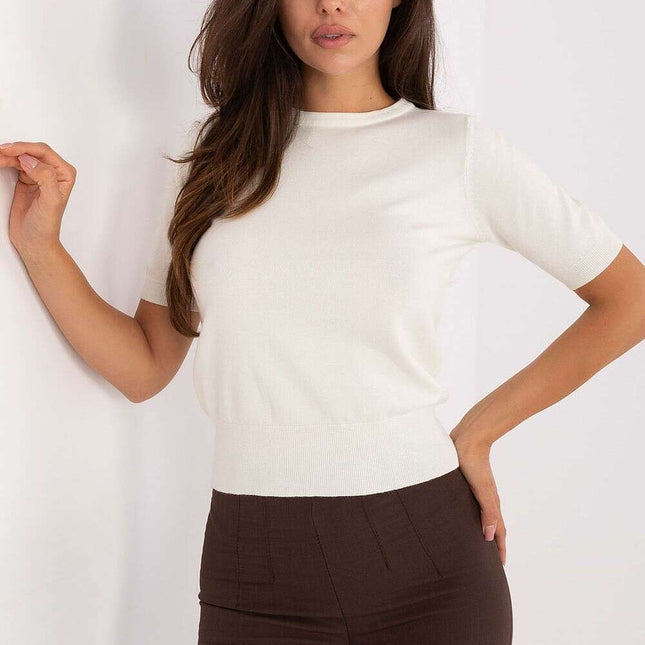 Short sleeve sweater model 217627