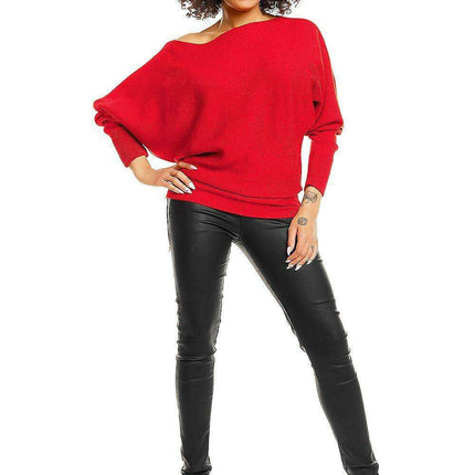 Shoulder Peek Elegance Kimono Sweater: Cozy Charm with a Playful Flair - Très Elite