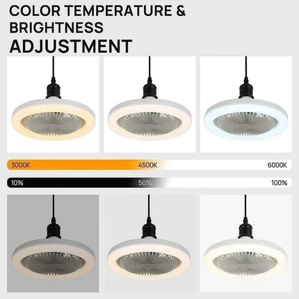 Silent 3-in-1 Ceiling Fan Light with Remote Control for a Tranquil Home Environment - Très Elite