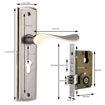Silent Aluminum Smart Lock - Elegant Home Security Solution..