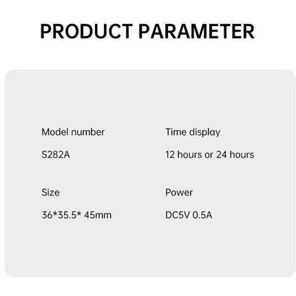 Silent Rotating LED Projection Alarm Clock with Digital Thermometer and Customizable Display..
