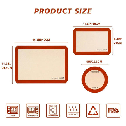 Silicone Baking Mat Set: Unlock the Secret to Delectable Delights - Très Elite