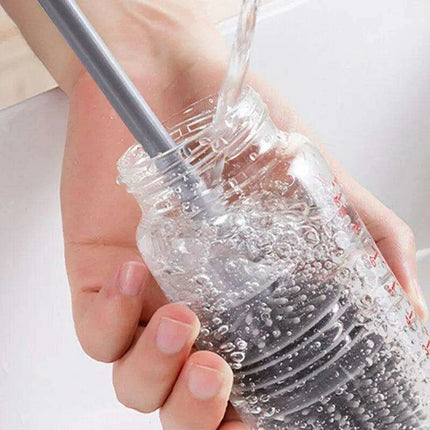 Silicone Cup Brush with Extended Handle - Premium Kitchen and Glassware Cleaner - Très Elite