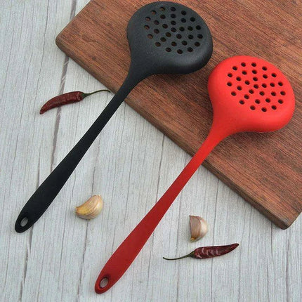Silicone Kitchen Strainer with Long Handle - Heat Resistant Cooking Drainer - Très Elite