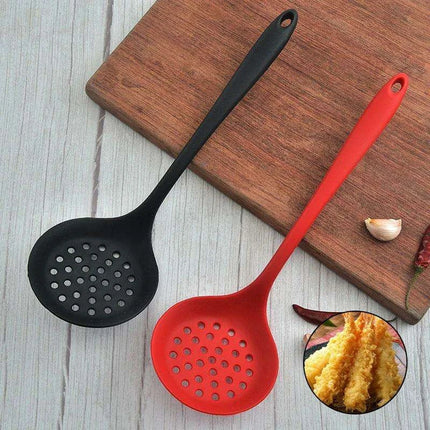 Silicone Kitchen Strainer with Long Handle - Heat Resistant Cooking Drainer - Très Elite