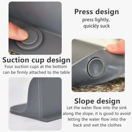 Silicone Sink Splash Shield: Essential Kitchen Tool for Effortless Cooking Clean-Up - Très Elite