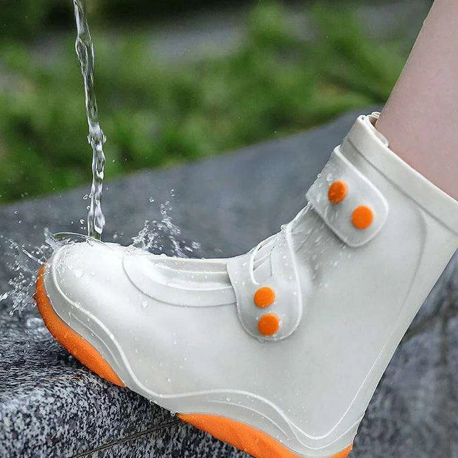 Silicone Waterproof Shoe Covers for Women and Kids - Non-Slip Rain Boot Protectors