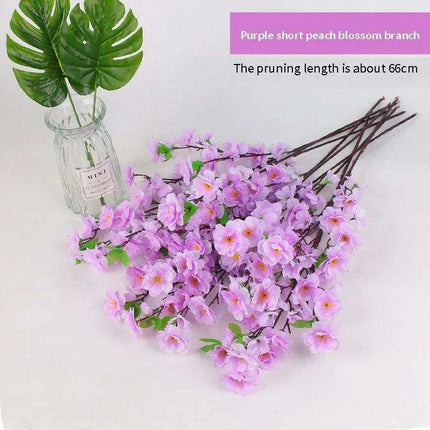 Silk Cherry Blossom Stems - 65CM & 125CM Faux Floral Arrangements for All-Season Home and Event Decor..