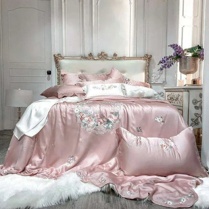 Silky Soft White Bamboo Lyocell 600TC Luxury Duvet Cover Set - Très Elite