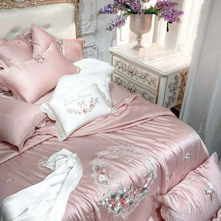 Silky Soft White Bamboo Lyocell 600TC Luxury Duvet Cover Set - Très Elite