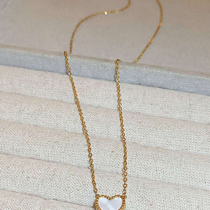 Simple temperament, fashion niche and versatile double-sided love clavicle chain necklace - Très Elite