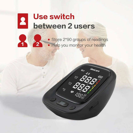 Sinocare Smart Health Blood Pressure Monitor with Heart Rate and Pulse Tracking for Home Use..