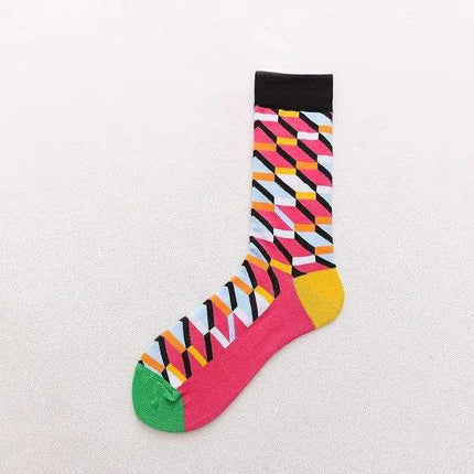 Colorful Tongue Graphic Skateboard Socks for Women - Stylish Fun Addition