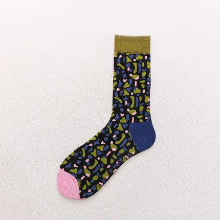 Colorful Tongue Graphic Skateboard Socks for Women - Stylish Fun Addition