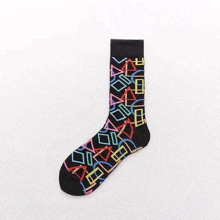 Colorful Tongue Graphic Skateboard Socks for Women - Stylish Fun Addition