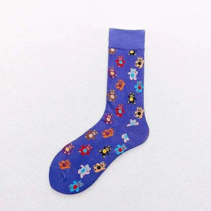 Colorful Tongue Graphic Skateboard Socks for Women - Stylish Fun Addition