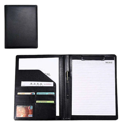 Sleek A4 Leather Business Portfolio Organizer for Professionals- Très Elite- Très Elite