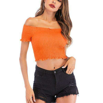 Sleek Asymmetrical Cropped Top - Where Fashion Meets Functionality - Très Elite