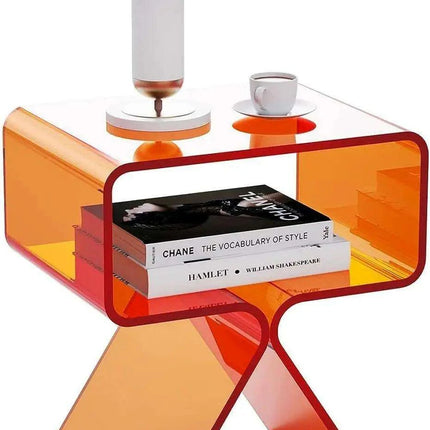 Sleek Black Acrylic Nightstand - Modern Design for Elegant Home Decor - Très Elite
