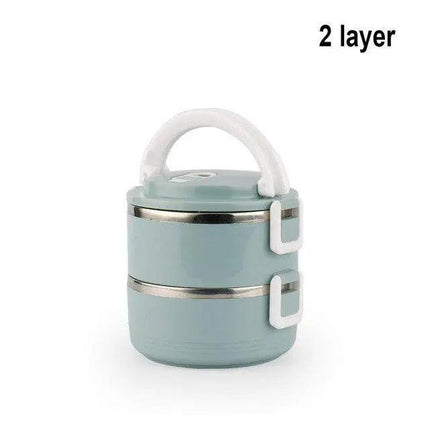 Sleek Black Insulated Stainless Steel Food Carrier - Portable Lunch Box- Très Elite- Très Elite