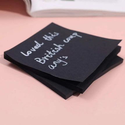 Sleek Black Sticky Note Collection - Perfect for Highlighting and More- Très Elite- Très Elite