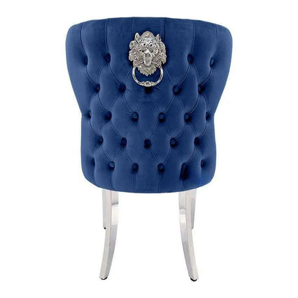 Sleek Contemporary Dining Chairs with Stylish Stainless Steel Frame.