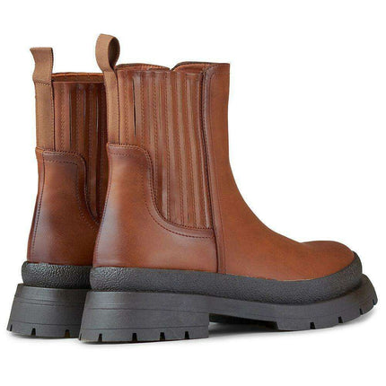 Sleek Eco-Friendly Black Leather Ankle Boots for Effortless Style - Très Elite