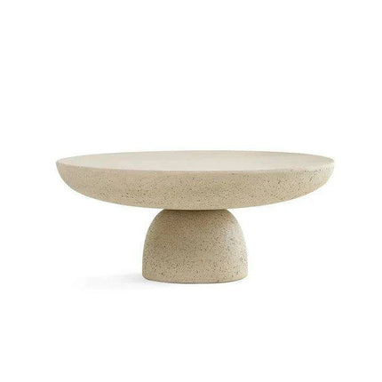 Sleek Grey Marble Nesting Coffee Table with Stylish Black Travertine Base for Contemporary Spaces - Très Elite
