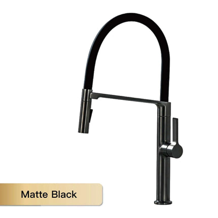 Sleek Gunmetal Gray Kitchen Faucet with Magnetic Docking, Easy Single Handle Control for Hot & Cold Water..
