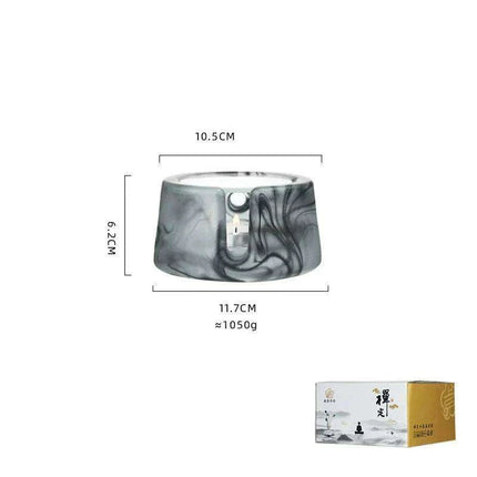 Sleek Japanese Ceramic Tea Warmer and Candle Holder for Luxurious Tea Service - Très Elite