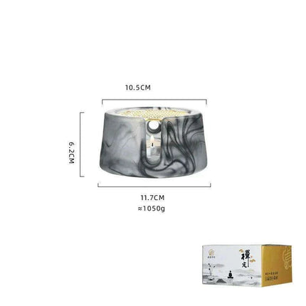 Sleek Japanese Ceramic Tea Warmer and Candle Holder for Luxurious Tea Service - Très Elite
