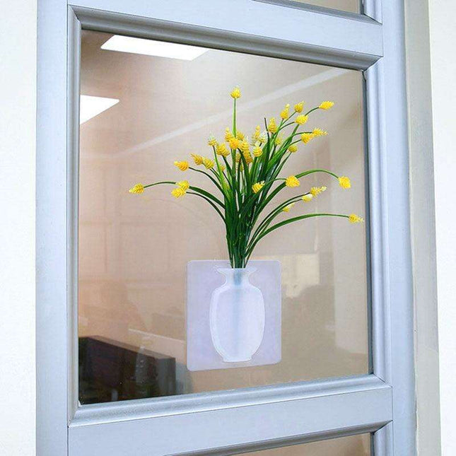 Sleek Modern Floral Wall Vase - Enhance Your Interior Aesthetics