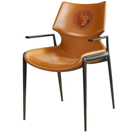 Sleek Modern Leather Dining Chair with Italian Flair - Très Elite