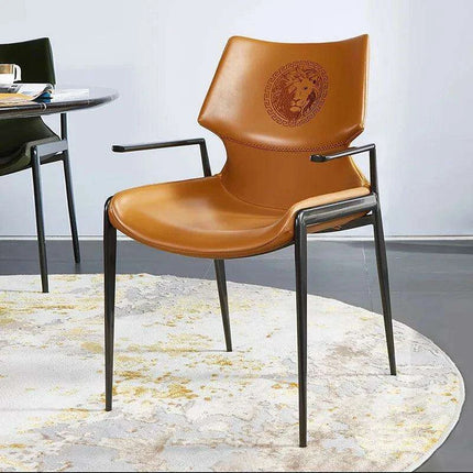 Sleek Modern Leather Dining Chair with Italian Flair- Très Elite- Très Elite