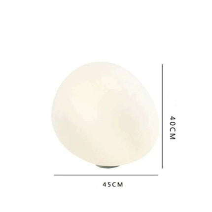 Sleek Nordic-Inspired Geometric Glass Table Lamp - Très Elite